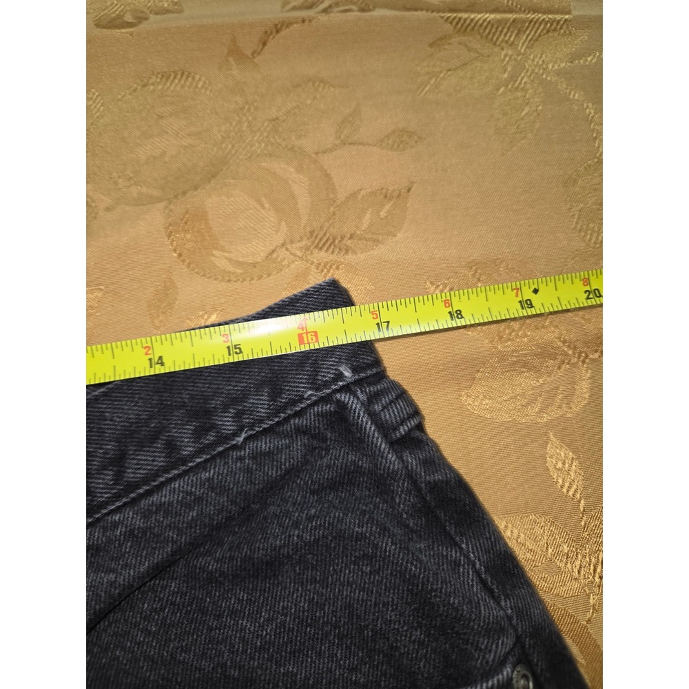 Wrangler Authentic Jeans Mens‎ 36x30 Black Straight Leg Faded Denim Pants - Picture 7 of 10
